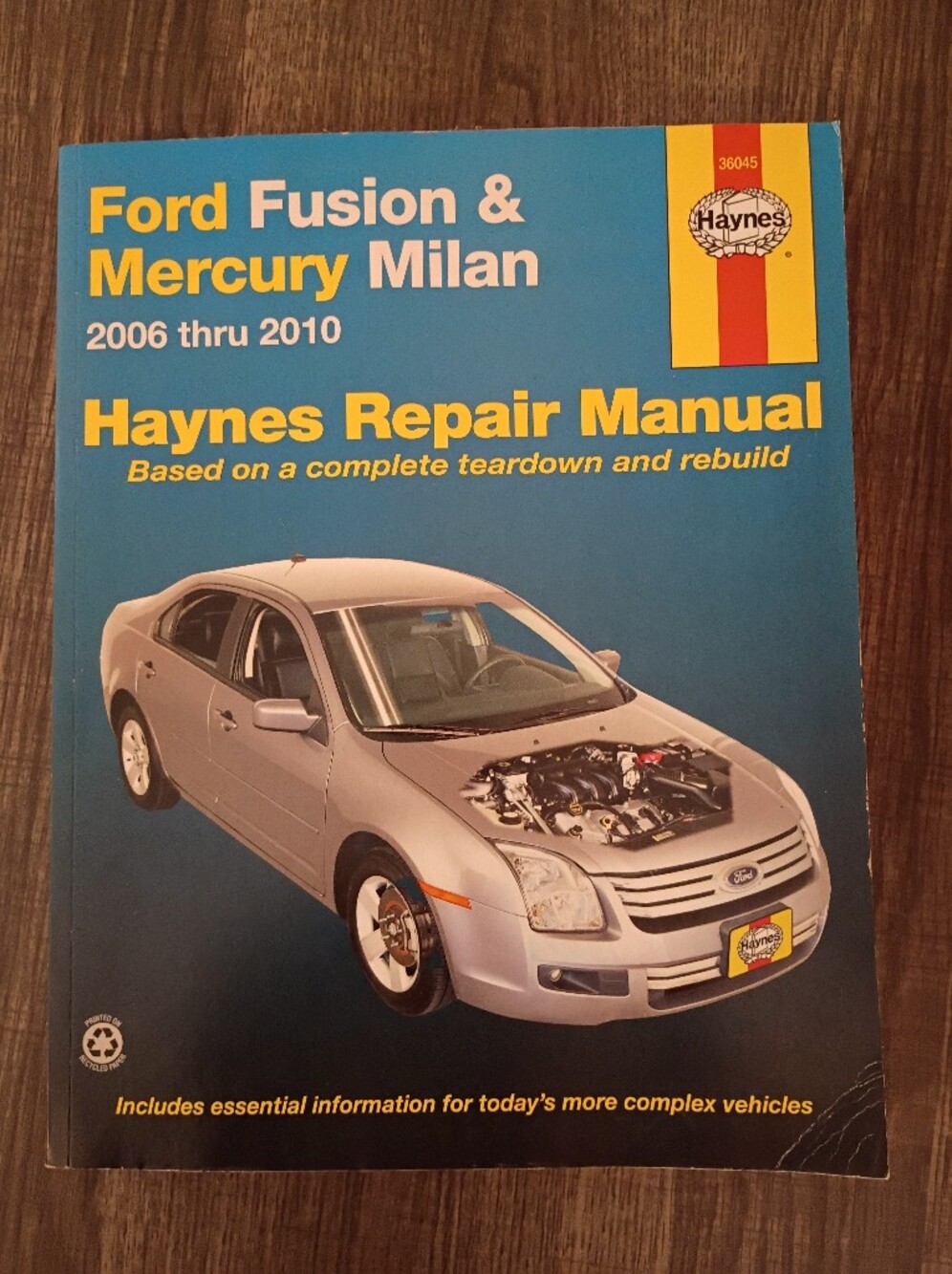 Haynes Repair Manual - Ford Fusion & Mercury Milan (Blue)